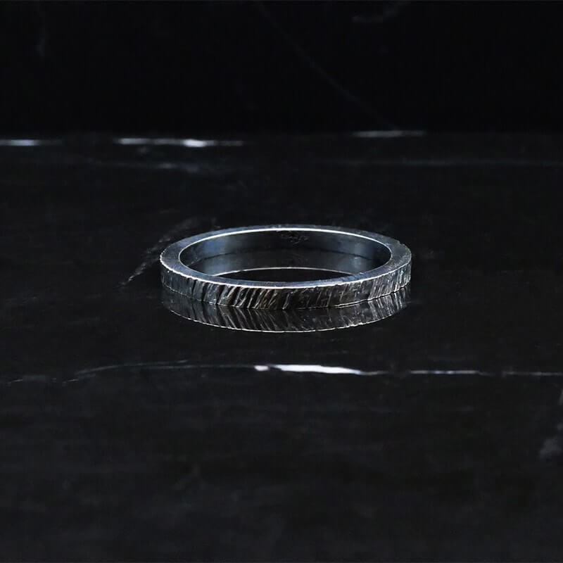 Tungst-N-S silver ring