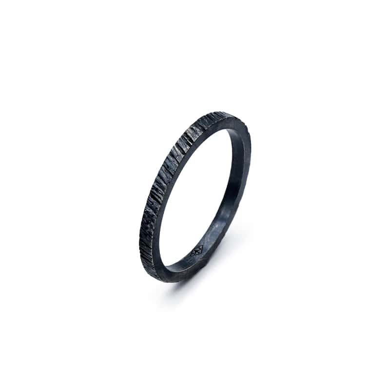 Tungst-N-S silver ring