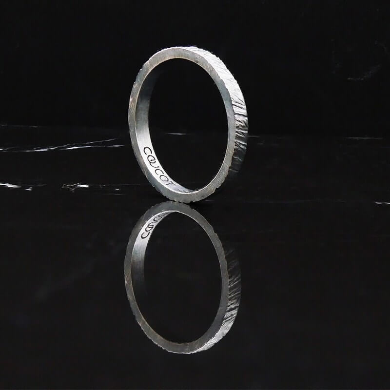 Alliance originale en argent -...