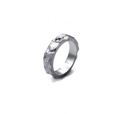 Men's wedding silver ring... 2