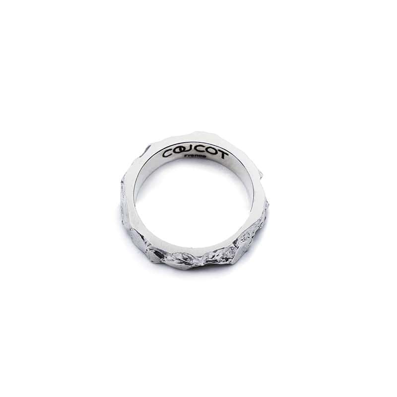 Men's wedding silver ring A-76-L