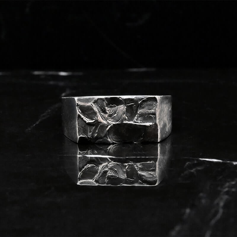 Silver signet ring A-76-R