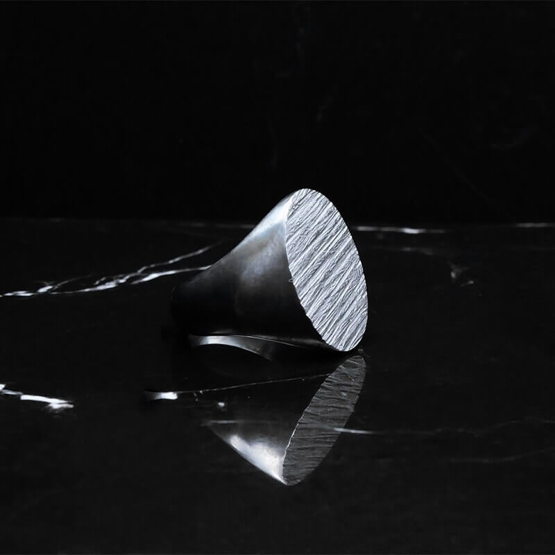 Bague chevalière Tungst-N-S