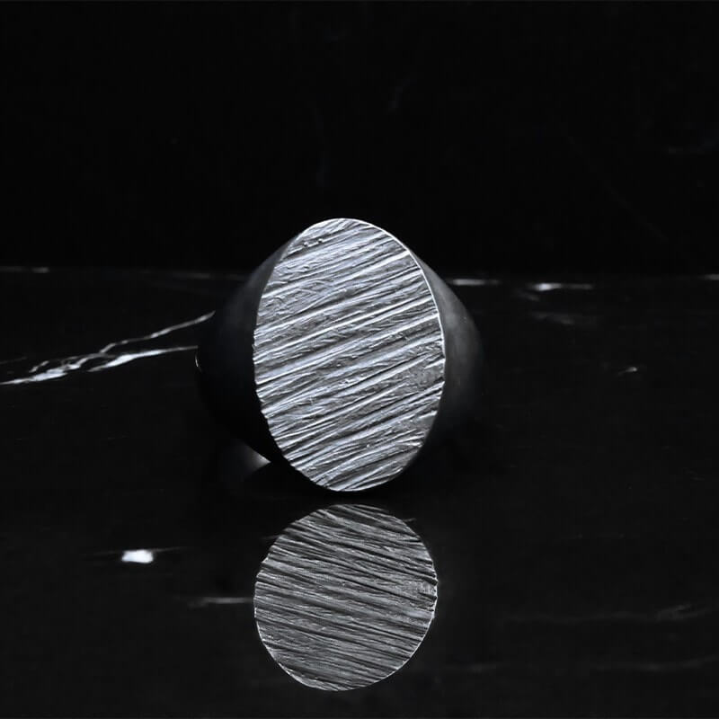 Bague chevalière Tungst-N-S