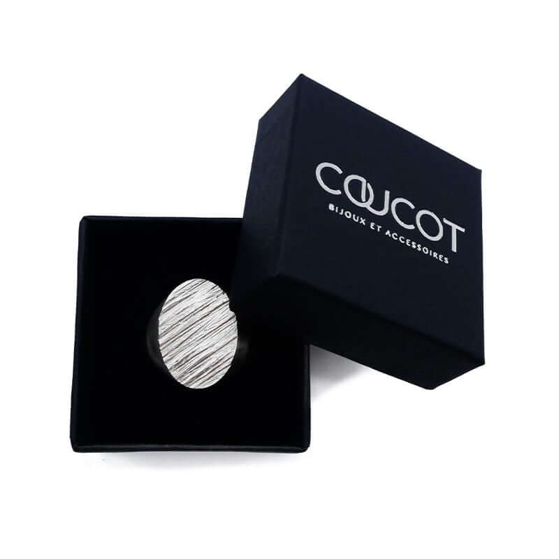 Bague chevalière Tungst-N-S