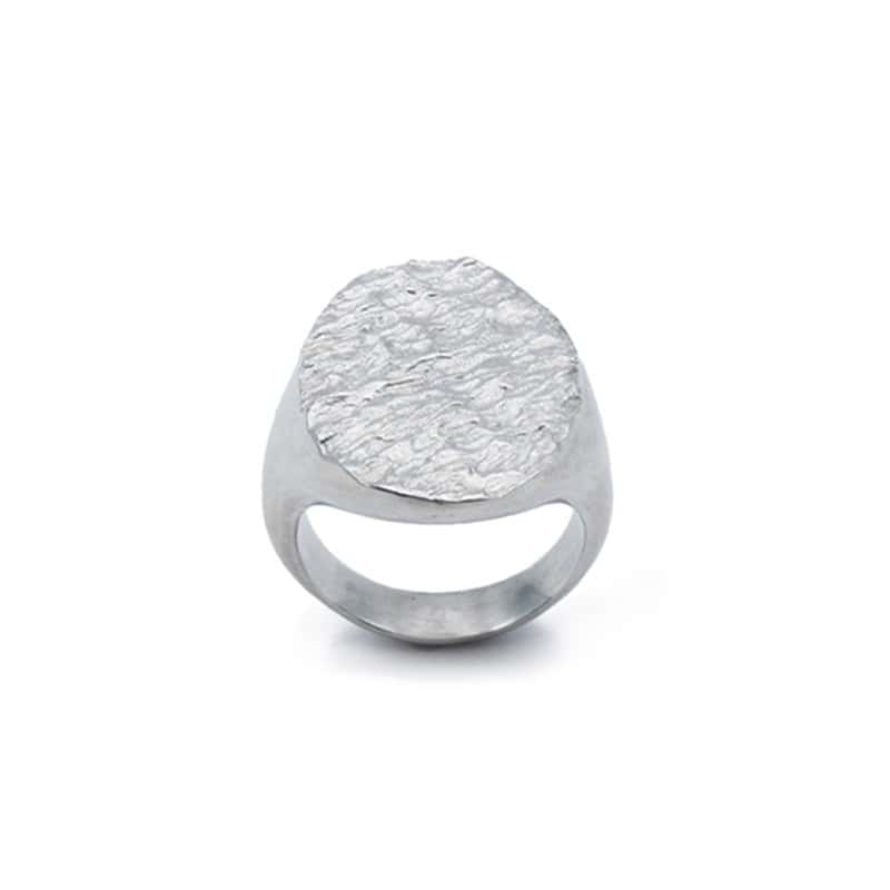 Men's signet ring Hyper-IO-L