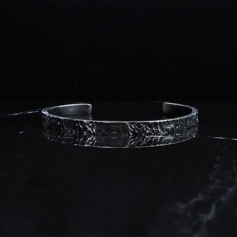 Hyper-IO-S silver cuff-bracelet