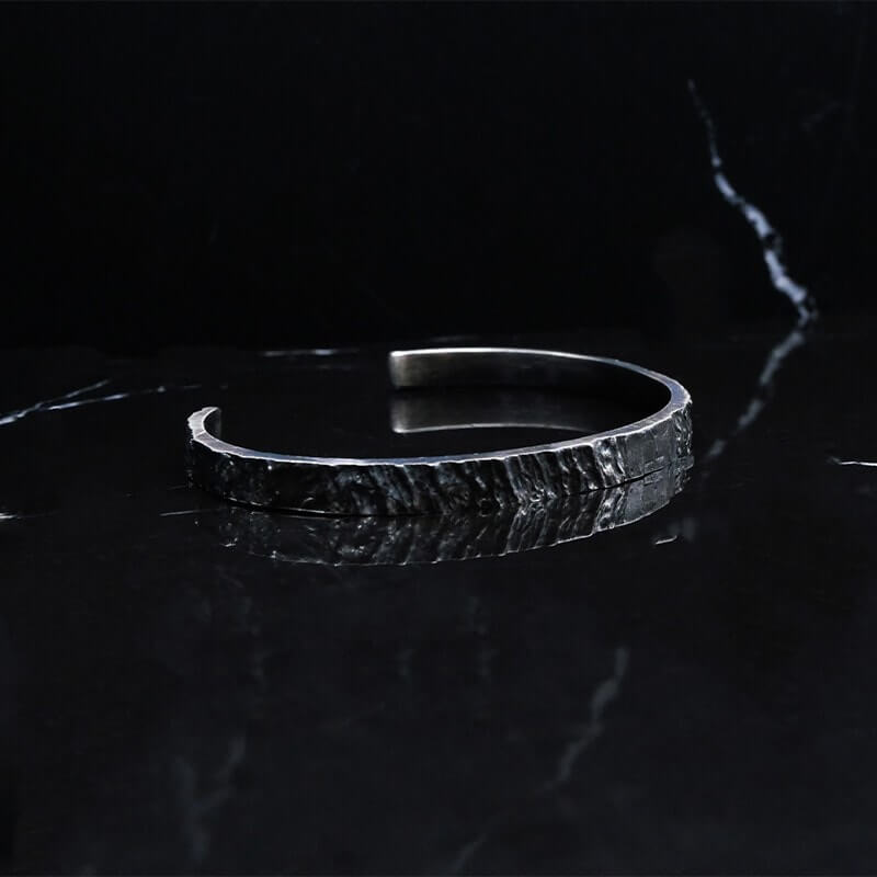 Hyper-IO-S silver cuff-bracelet