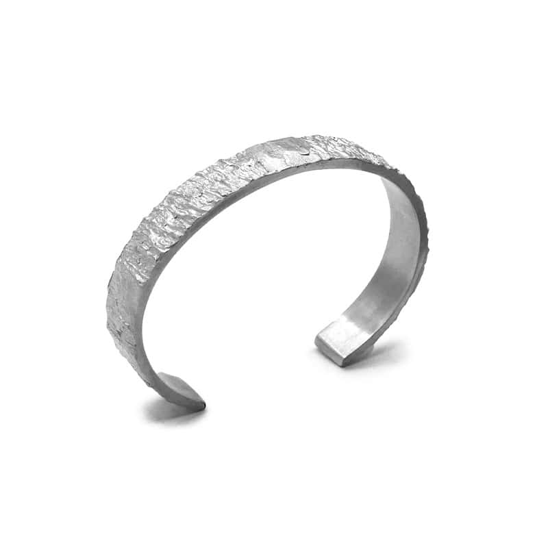 Men's Hyper-IO-L silver cuff-bracelet