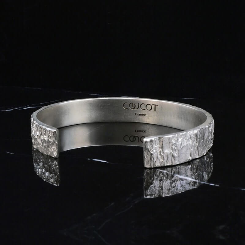 Men's Hyper-IO-L silver cuff-bracelet