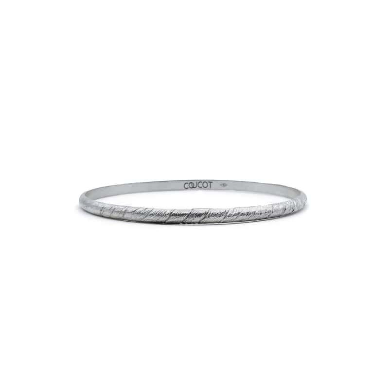 Tungst-N silver bangle
