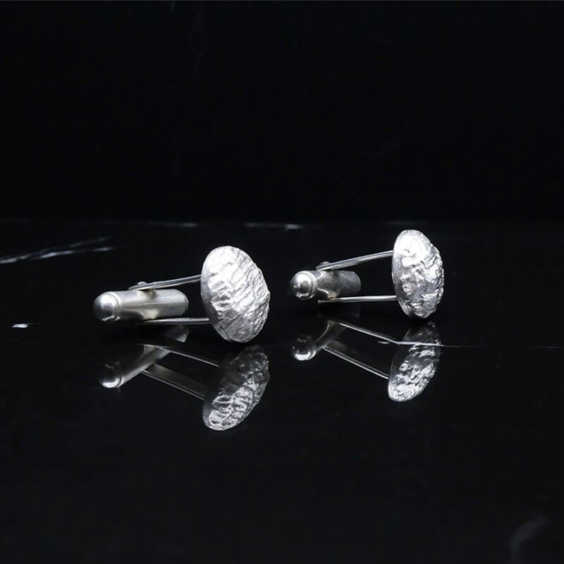 Boutons de manchettes en argent Hypérion
