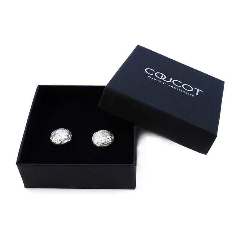 Boutons de manchettes en argent Hypérion