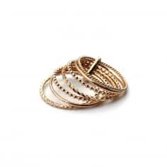 Gold plated weekly ring - 7...