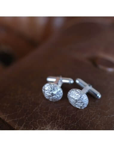 Hyper-IO Silver Cufflinks